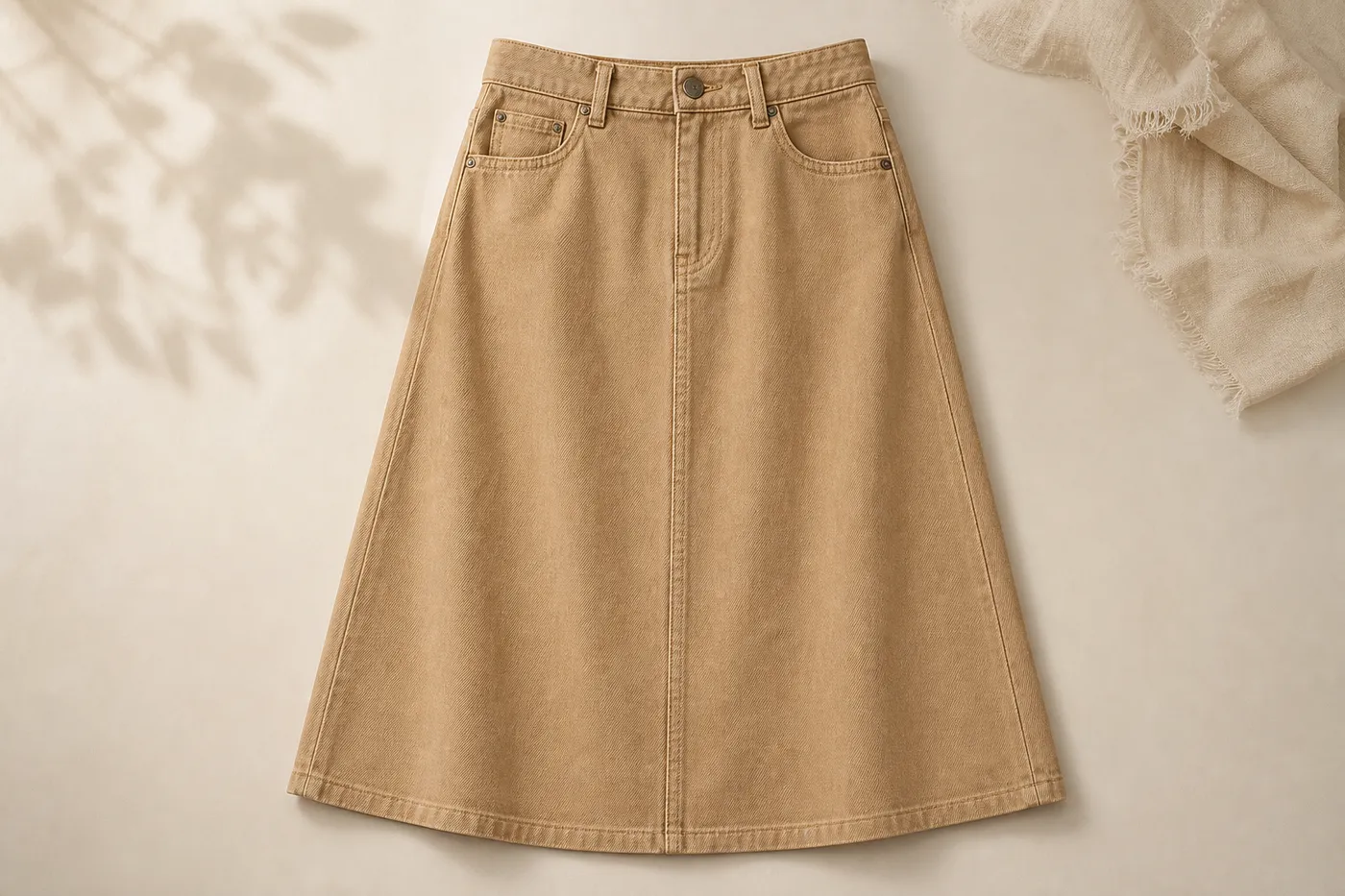 Iconic Denim A-Line Skirt Essential