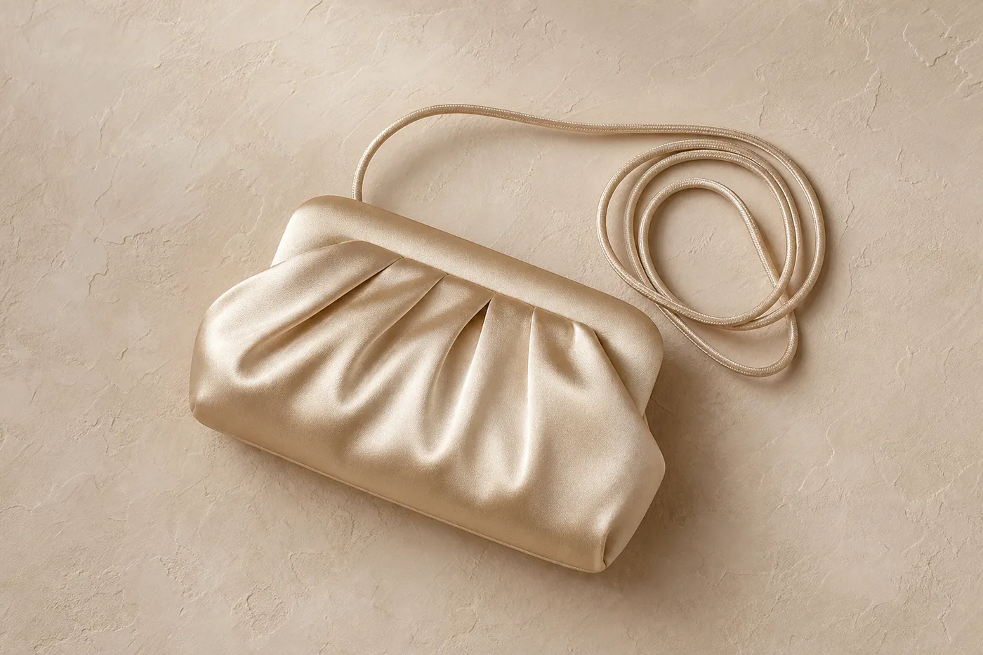Satin Cord Clutch Bag No.24
