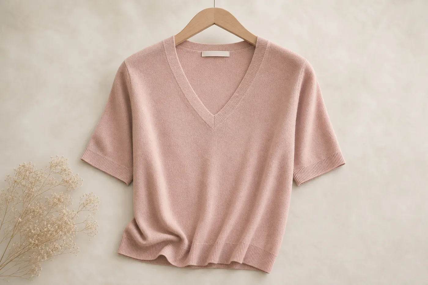 Signature Fine Knit V-Neck Top No.11