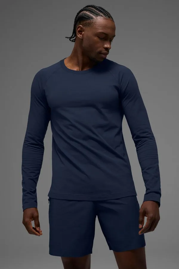 Vapor Crewneck Long Sleeve - Navy